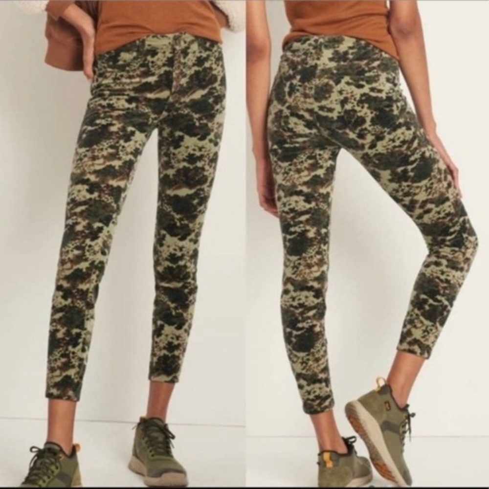 Anthropologie Pilcro High Rise Button Fly Skinny Corduroy Pants